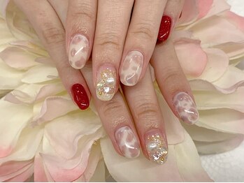 ディーネイル 京橋(D-nail)/[中村]ふんわりヒョウ柄