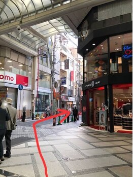 肌屋(HADA-YA)/6番出口からの道順