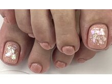 ダブルネイル(Double Nail)/（岡田）ガーリーフットネイル