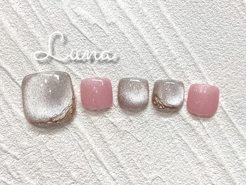 ネイルアンドまつ毛エクステ ルーナ イオンモール東久留米店/フット定額10500円