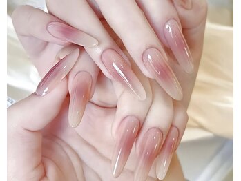 ネイルサロン ドルチェ(Dolce)の写真/＼長さだしなのに上品。トレンドの韓国ネイルも／自爪にコンプレックスがある方も魅せたくなる指先へ◎