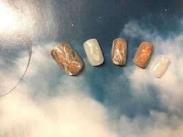 大理石風ネイル