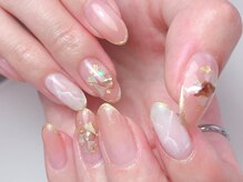 寺子屋ビューティーズ(寺子屋Beauty's)/シェルと大理石ネイル