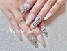 「HAND」長さ出し+持ち込み4本アート　¥11900
