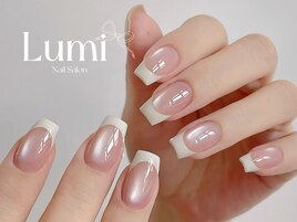 マグネット+フレンチネイル