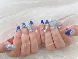 持ち込み　チェックネイル