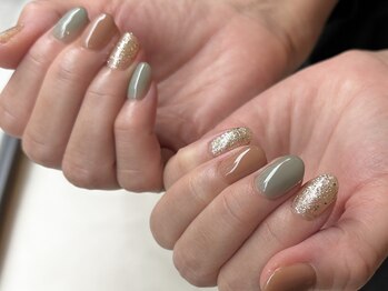 レトネイル レトネイル 大阪梅田(reto nail)/ワンカラー/シンプルネイル/秋