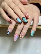 美人計ネイルサロン/長さ出しゴージャスデザイン