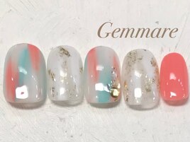 ストライプニュアンスネイル