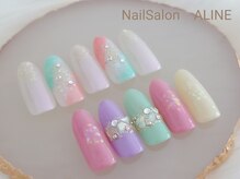 ネイルサロン アリーヌ(ＡＬＩＮＥ)/【定額】トレンドコース￥6500
