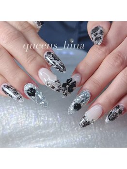 クイーンズビューティーサロン 新宿本店(Queen's beauty salon)/チップ長さ出し10本やり放題