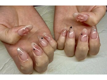 フリーネイル 今福鶴見店(free nail)の写真/【短い爪でも可愛いは叶う♪】ニュアンス・マグネットetc.ショート映えデザインが豊富★
