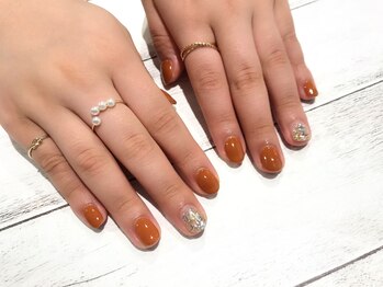 アース コアフュールボーテ 新潟中野山店 (EARTH Coiffure beaute')/ワンカラー+持込アート　￥5940