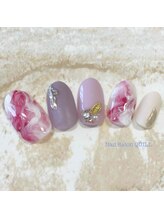 ネイルサロン クイル(QUILL)/２月マーブル（１）