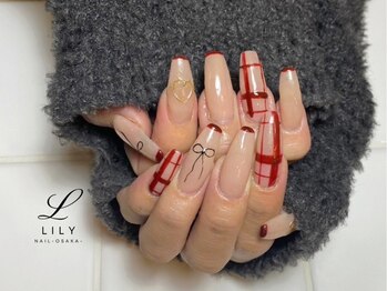 リリー 大阪駅前第一ビル店(Lily)の写真/当日限定のお得なクーポンあり◎ネイル初心者やクリスマス前のネイルにもオススメ♪※アート別途料金