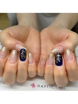ハプティック/花火ネイル