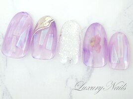 透け感＊パープルNail