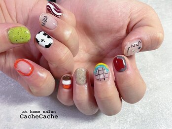 カシュカシュ(Cache Cache)/カジュアルポップネイル