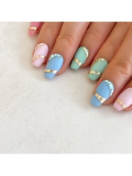 レイ(Rei)/カラフルマットネイル