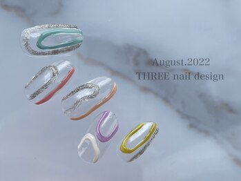 スリー(THREE)/August.2022/nail design 