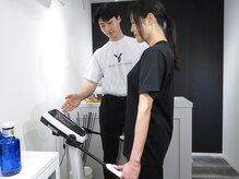 Y ボディスタンダード 麻布十番店(Y BODY STANDARD)の雰囲気（個人ロッカールームにてお着替え後Inbodyで徹底分析！）