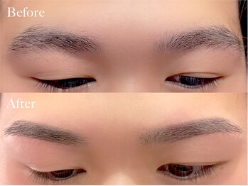 アイマジックピュア 札幌大通店(EYE MAJIC pure)/韓国風ストレート眉｜メンズ眉