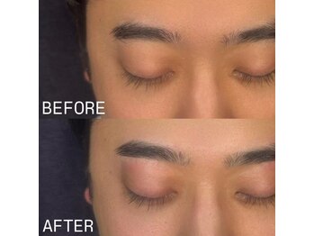 ブロウズラボ 北堀江店(BROWS LABO)/メンズ眉毛★before→After