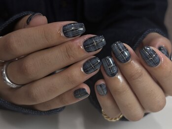 【Lica】チェックネイル 心斎橋