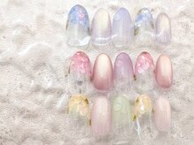 紫陽花ネイル ￥6800