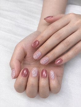 エイチサロン(H salon)/ピンクマグネットラメ