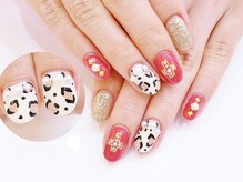 ネイルコレクション ピンク(Nail Collection Pink)/ジェル定額￥8990★レオパード