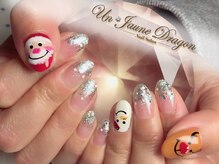 アン ジョーヌドラゴ/手書き☆クリスマスネイル