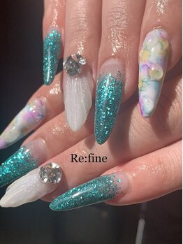 リファイン(Re:fine)/スカルプ4本アート