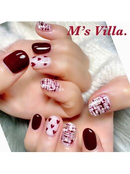 ２０代に大人気♪ツイードネイル