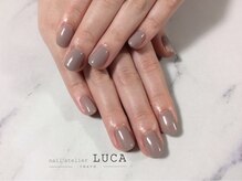 ネイルアトリエルカ(nail atelier LUCA)/S-40 大人上品ラメグレージュ