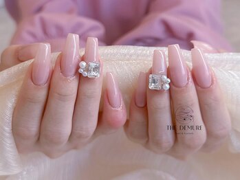 ザ デミュア 銀座店/ピンク長さだしネイル