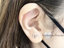 フリージア(Freesia)/耳ツボジュエリー(10粒)*.