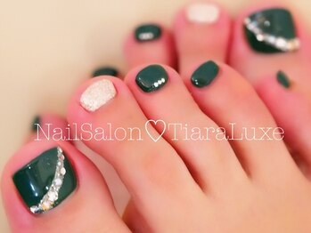 ティアラリュクス 東林間店(Tiara Luxe)/フットネイル グリーン