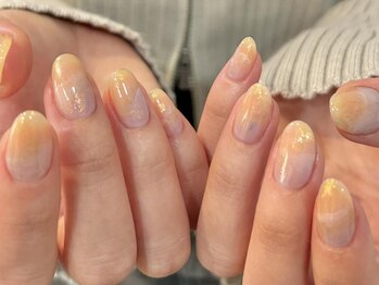 アイネイルズ 渋谷店(I nails)/【Karin.m】オレンジパープル