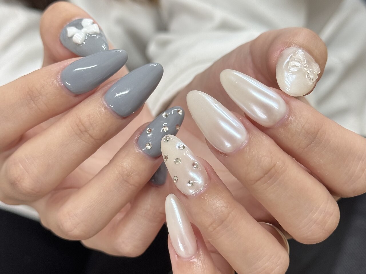 2025年-2026年冬トレンド】ホワイト ワンカラー ハンドのネイル