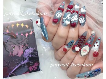 プティネイル 池袋(Puty Nail)/だるまいずごっど推しネイル♪