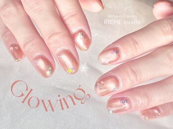 リッシュ キャトル 久屋大通店(RICHE quatre)の写真/NewOpen★パラジェル使用！ぷるんと艶オフィスネイルで美しく♪マグネットネイル、ラメカラー対応OK！