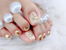 パルフェネイル(Parfait nail)/ゴールドリボン