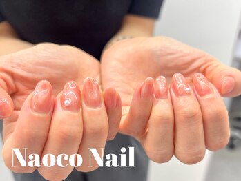 ナオコネイル(Naoco Nail)/ニュアンスネイル*白パール