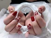 エンシンサロン(Enshin Salon)/リボンチェックネイル
