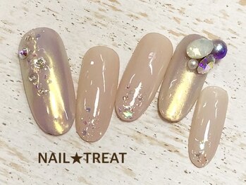 ネイルトリート 茨木駅前店(NAIL TREAT)/春のオーロラ♪