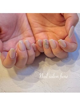 フィオーレ(fiore)/ゴールドミラー 干支 蛇ネイル