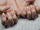 いちごみるくネイル