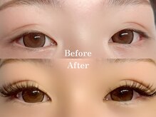 アイラッシュワン(eyelash one)の雰囲気（Before→After／印象チェンジ♪）