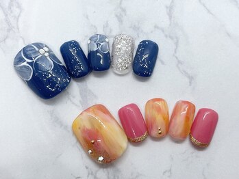 タネモト(Tanemoto)/9月フットネイル¥7700